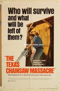 z120 TEXAS CHAINSAW MASSACRE one-sheet movie poster '74 Hooper