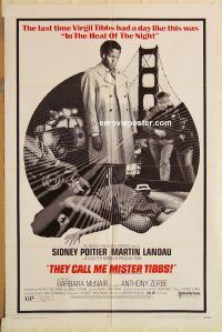 z125 THEY CALL ME MISTER TIBBS one-sheet movie poster '70 Sidney Poitier