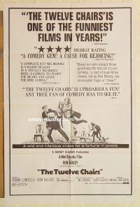 y003 12 CHAIRS one-sheet movie poster '70 Mel Brooks, Ron Moody
