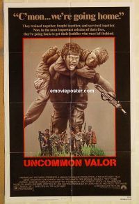 z173 UNCOMMON VALOR one-sheet movie poster '83 Gene Hackman, Vietnam!