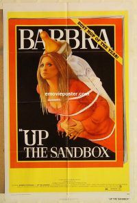 z180 UP THE SANDBOX one-sheet movie poster '73 Barbra Streisand, Amsel art