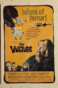 z203 VULTURE one-sheet movie poster '66 Robert Hutton, Akim Tamiroff