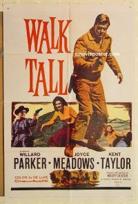 z207 WALK TALL one-sheet movie poster '60 Willard Parker, Meadows