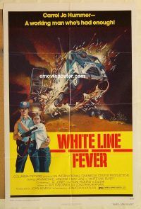 z231 WHITE LINE FEVER one-sheet movie poster '75 Jan-Michael Vincent