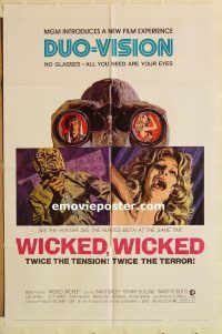 z239 WICKED WICKED one-sheet movie poster '73 Tiffany Bolling