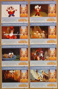 a046 AMERICAN TAIL: FIEVEL GOES WEST 8 movie lobby cards '91 Spielberg