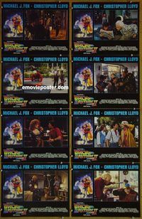 a067 BACK TO THE FUTURE 2 8 English movie lobby cards '89 Michael J Fox