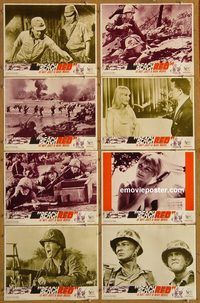 a082 BEACH RED 8 movie lobby cards '67 Cornel Wilde, Rip Torn