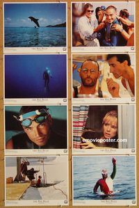 a095 BIG BLUE 8 movie lobby cards '88 Luc Besson, Rosanna Arquette