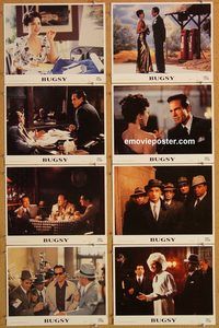a142 BUGSY 8 movie lobby cards '91 Warren Beatty, Harvey Keitel