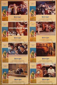 a145 BUSTIN' LOOSE 8 movie lobby cards '81 Richard Pryor runs from KKK!