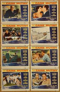 a146 CAINE MUTINY 8 movie lobby cards '54 Humphrey Bogart, Ferrer