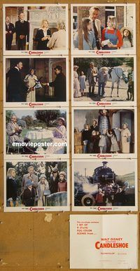 a149 CANDLESHOE 8 movie lobby cards '77 Walt Disney, Jodie Foster