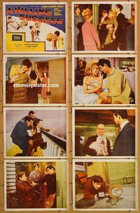 a153 CARAMBOLAGES 8 movie lobby cards '63 Jean-Claude Brialy, Funes