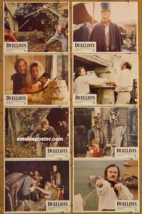 a231 DUELLISTS 8 movie lobby cards '77 Ridley Scott, Carradine, Keitel