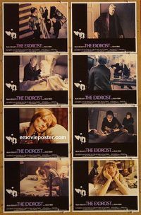 a250 EXORCIST 8 movie lobby cards '74 William Friedkin, Von Sydow