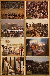 a293 GANDHI 8 movie lobby cards '82 Ben Kingsley, Attenborough