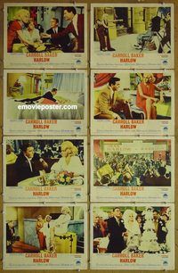 a338 HARLOW 8 movie lobby cards '65 Carroll Baker