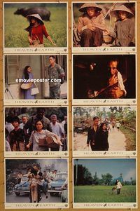 a342 HEAVEN & EARTH 8 movie lobby cards '93 Oliver Stone, Joan Chen