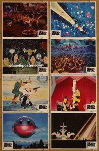 a343 HEAVY METAL 8 movie lobby cards '81 classic rock animation!