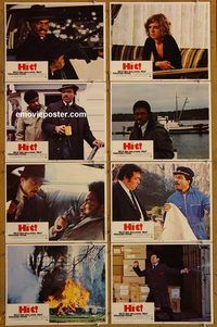 a348 HIT 8 movie lobby cards '73 Billy Dee Williams, Pryor