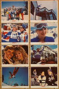a356 HOT DOG 8 movie lobby cards '84 David Naughton, skiing sex!