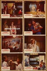 a359 HOUSE WHERE EVIL DWELLS 8 movie lobby cards '82 horror!