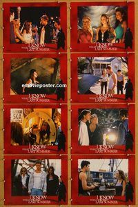 a366 I KNOW WHAT YOU DID LAST SUMMER 8 movie lobby cards '97 Hewitt