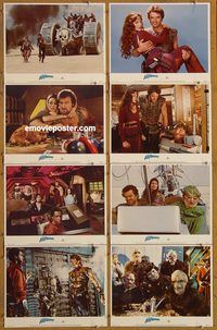 a368 ICE PIRATES 8 movie lobby cards '84 Robert Urich, Mary Crosby