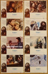 a369 ICEMAN 8 movie lobby cards '84 Timothy Hutton, John Lone