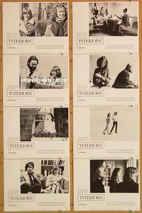 a378 INTERIORS 8 movie lobby cards '78 Woody Allen, Diane Keaton