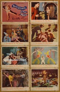 a381 INVITATION TO THE DANCE 8 movie lobby cards '57 Gene Kelly