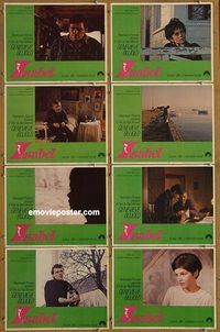 a385 ISABEL 8 movie lobby cards '68 Genevieve Bujold, Bechervaise