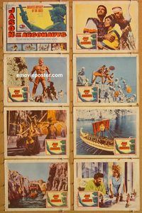 a391 JASON & THE ARGONAUTS 8 movie lobby cards '63 Ray Harryhausen