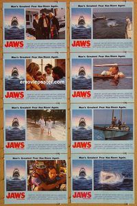 a393 JAWS: THE REVENGE 8 English movie lobby cards '87 it's personal!