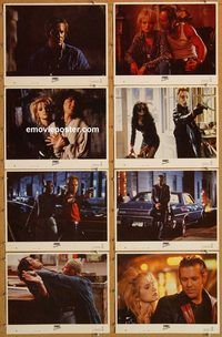 a397 JOHNNY HANDSOME 8 movie lobby cards '89 Mickey Rourke, Barkin
