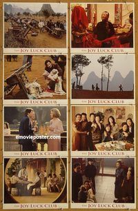 a401 JOY LUCK CLUB 8 movie lobby cards '93 Amy Tan, Wayne Wang