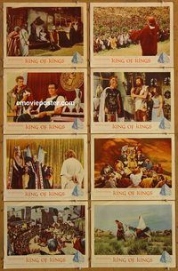 a413 KING OF KINGS 8 movie lobby cards '61 Nicholas Ray epic!