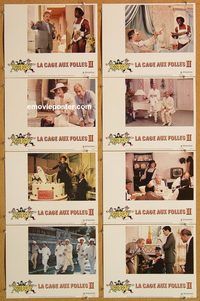 a418 LA CAGE AUX FOLLES 2 8 movie lobby cards '81 Michel Serrault