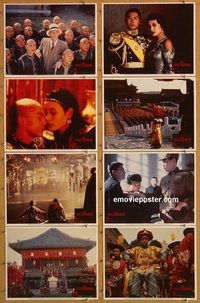 a424 LAST EMPEROR 8 movie lobby cards '87 Bernardo Bertolucci epic!