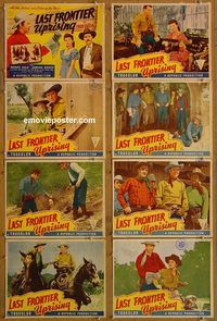 a425 LAST FRONTIER UPRISING 8 movie lobby cards '47 Monte Hale