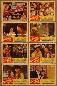 a427 LAUGHING ANNE 8 movie lobby cards '54 Wendell Corey, Tucker