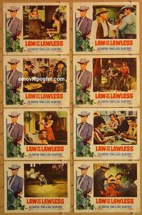 a428 LAW OF THE LAWLESS 8 movie lobby cards '64 Dale Robertson