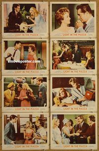 a433 LIGHT IN THE PIAZZA 8 movie lobby cards '61 Yvette Mimieux