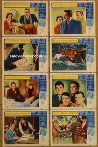 a436 LIST OF ADRIAN MESSENGER 8 movie lobby cards '63 John Huston