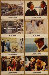 a440 LOCAL HERO 8 English movie lobby cards '83 Burt Lancaster, Riegert
