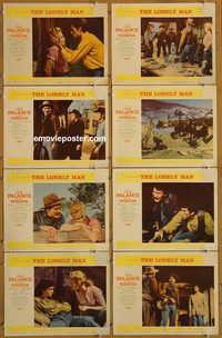 a443 LONELY MAN 8 movie lobby cards '57 Jack Palance, Anthony Perkins