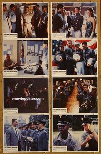 a445 LORDS OF DISCIPLINE 8 movie lobby cards '83 David Keith, military!