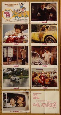 a011 LOVE BUG 9 movie lobby cards R79 Volkswagen Beetle Herbie!