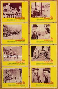 a456 MAGNIFICENT SEVEN 8 movie lobby cards R80 Yul Brynner, McQueen